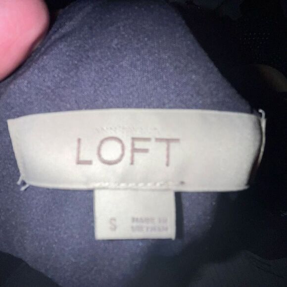 LOFT floral knit midi dress small - Picture 5 of 6